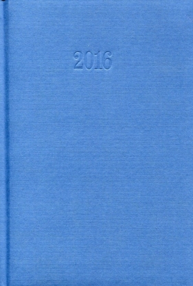 Kalendarz 2016 Książkowy dzienny A5 niebieski - <br />