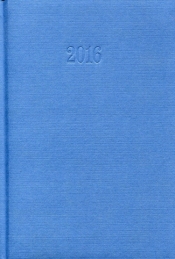 Kalendarz 2016 Książkowy dzienny A5 niebieski - <br />