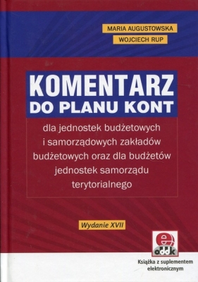 Komentarz do planu kont - Augustowska Maria, Rup Wojciech