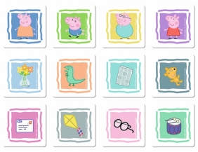 Puzzle 2w1 + memos: Dzień Peppy (90600)
