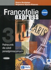 Francofolie express 3. Podręcznik + CD - Magdalena Supryn-Klepcarz, Regine Boutégege