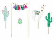 Dekoracja na tort Partydeco Toppery Lama, 9-20cm (KPT49)