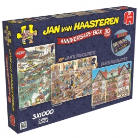 Puzzle 3w1: Jan van Haasteren - Rocznica (19000)