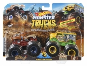 Hot Wheels Monster Trucks: Pojazdy 2-pak - Hotweiler vs Hound Hauler