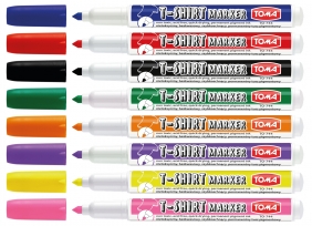 Marker do ubrań Brush - 8 kolorów (TO-744)