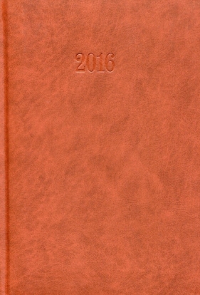 Kalendarz 2016 Książkowy dzienny A5 brązowy - <br />