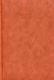 Kalendarz 2016 Książkowy dzienny A5 brązowy - <br />