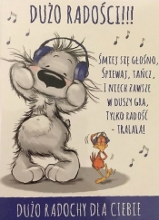 Karnet Happy B6 + koperta wzór nr 05 4 sztuki