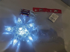 Gwiazda ze światłem LED na baterie