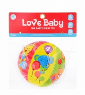 Piłka miękka PVC PCW Mega Creative z grzechotką (460234)