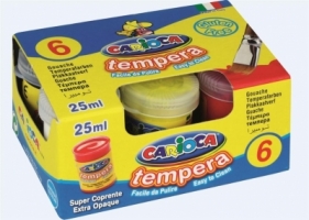 Farby Tempera 6 kolorów x 25ml CARIOCA