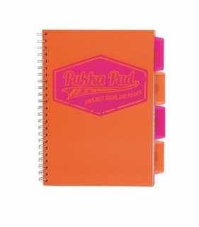 Kołozeszyt B5 Pukka Pad Project Book Neon pomarańczowy (7300-NEO)