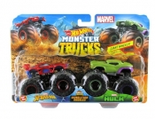 Hot Wheels Monster Trucks: Pojazdy 2-pak - Spiderman vs Hulk (FYJ64/GBT68)