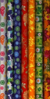 Papier ozdobny MIX wymiar 200 x 70 / kwiaty,kolorowa grafika /
