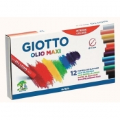 Kredki pastelowe olejne Fila Giotto Olio Maxi - 12 kolorów (293000)