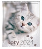 Kalendarz 2024 ścienny 30.5 x 40 cm - Koty