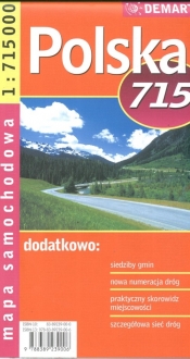 Polska 1:715 000 mapa samochodowa