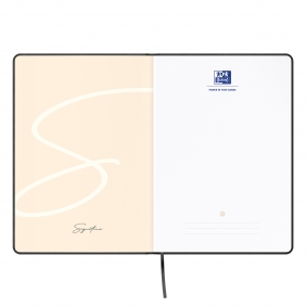 Notatnik Oxford Signature A5/80K, linia - czarny