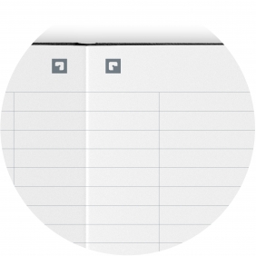 Notatnik Oxford Signature A5/80K, linia - czarny