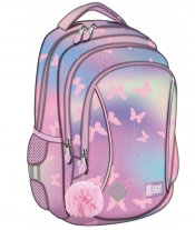 Plecak 3 komorowy 15" - Pink Butterflies