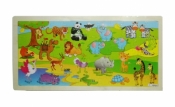 Puzzle drewniane dżungla