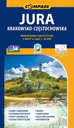 Jura Krakowsko Częstochowska 2 mapy + Przewodnik turystyczny