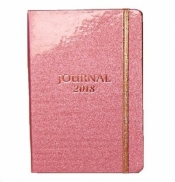 Kalendarz A6 tygodniowy z gumką Journal 2018. Mix kolorów