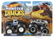 Hot Wheels Monster Trucks: Pojazdy 2-pak - Police vs Hooligan (FYJ64/FYJ68)