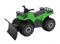 Quad z pługiem w pudełku 30 cm, zielony PLASTO