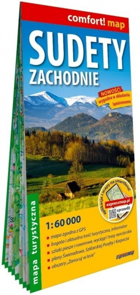 Comfort! map Sudety Zachodnie 1:60 000 laminowana - Opracowanie zbiorowe