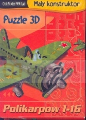 Polikarpow I - 16 Mały konstruktor Puzzle 3D