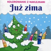 Kolorowanki z naklejkami. Już zima