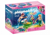 Playmobil Magic: Rodzina syrenek z wózkiem z muszli (70100)