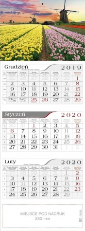 Kalendarz 2020 Trójdzielny Wiatraki CRUX