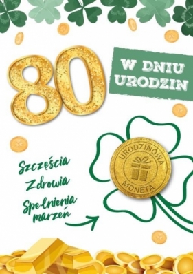 Karnet urodziny 80