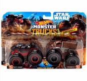 Hot Wheels Monster Trucks: Pojazdy 2-pak - Darth Vader vs Chewbacca (FYJ64/GBT67)