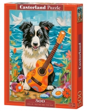 Puzzle 500 Collie, Guitar and the Sea