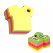 Notes samoprzylepny Sticken t-shirt mix 5 kolorów neonowych 400 kartek (21400)