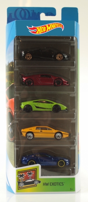 Hot Wheels: Pięciopak - HW Exotics (01806/FYL17)