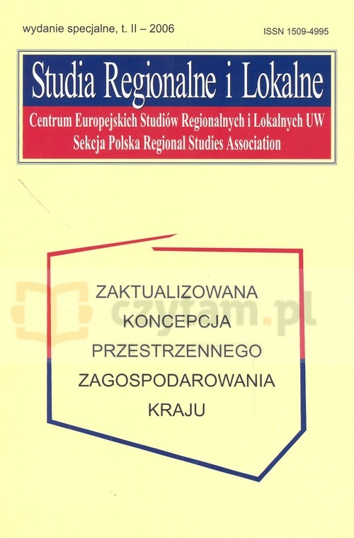 Studia Regionalne i Lokalne. Zaktualizowana koncepcja przestrzennego zagospodarowania kraju