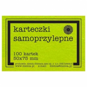 Karteczki samoprzylepne Fluo 50x75mm 100K zielone