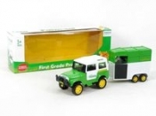 Auto z przyczepką 32cm Farm-set (BG006644)