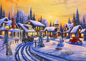Bluebird Puzzle 1500: Świąteczna opowieść (70100)