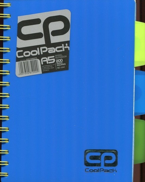 Brulion A5 CoolPack 200 kartek niebieski neon (52009PTR) 