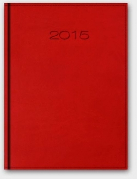 Kalendarz 2015 A5 21D Virando dzienny czerwony - <br />