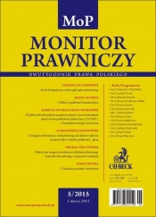 Monitor Prawniczy Nr 2015/05 - <br />