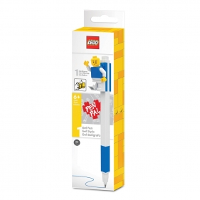 Lego, Długopis żelowy z minifigurką - Niebieski (52600)