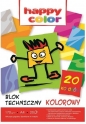 Blok techniczny A4/20 - kolorowy