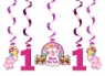 Świderki urodzinowe  Mam Roczek różowy 60cm, 5szt
ASWID10