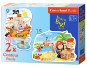 Puzzle konturowe 2w1 Pirate Treasure (020010)